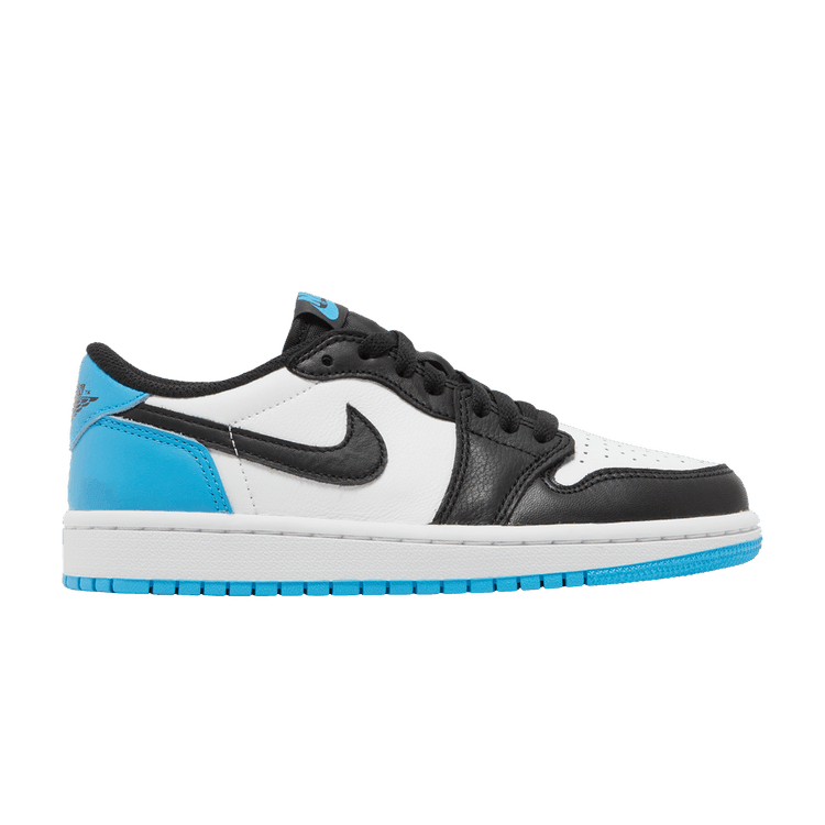Jordan 1 Retro Low OG Black Dark Powder Blue (Women's)