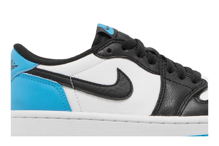 Jordan 1 Retro Low OG Black Dark Powder Blue (Women's)