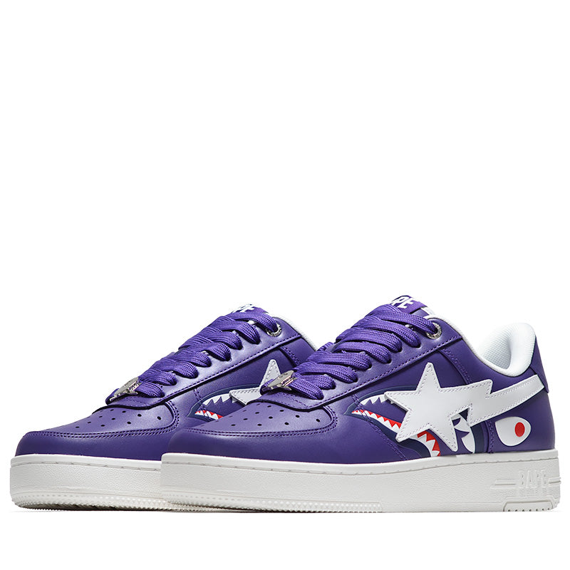 A Bathing Ape Bape Sta Shark #2 M2 - Purple/White