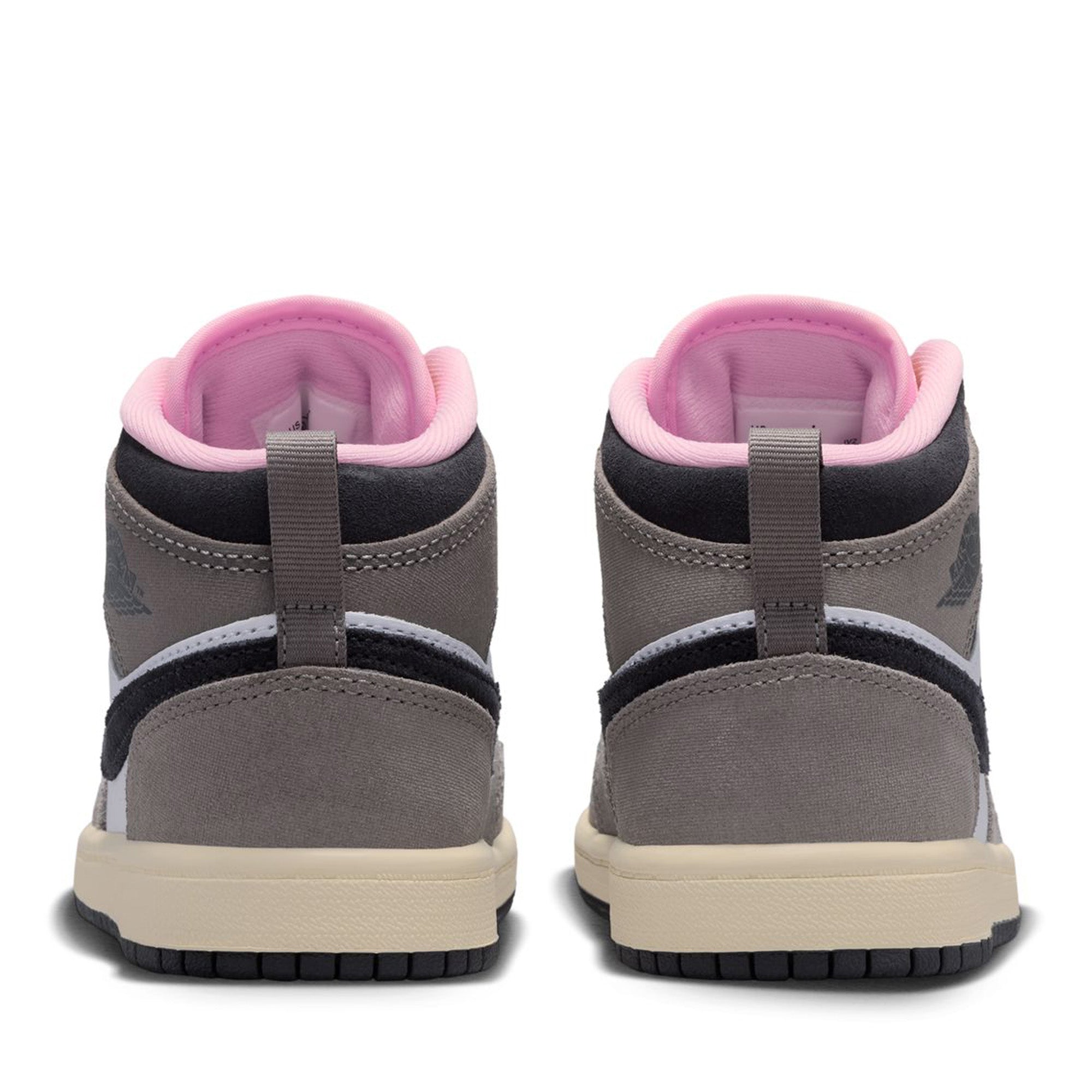 Jordan 1 Mid SE (PS) - White/Oil Grey