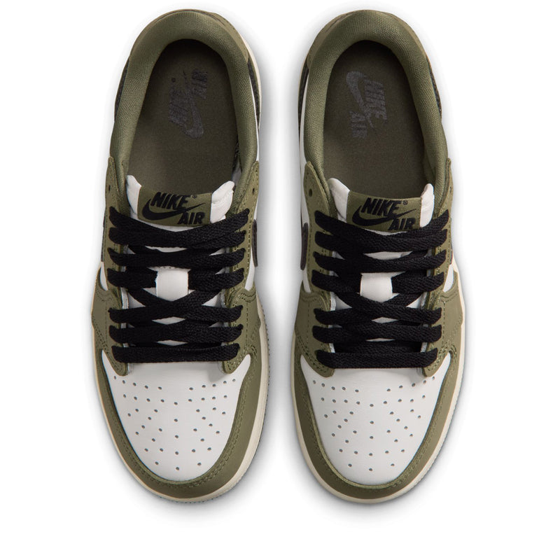 Air Jordan 1 Retro Low OG (GS) - Medium Olive/Black