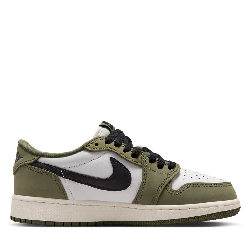 Air Jordan 1 Retro Low OG (GS) - Medium Olive/Black