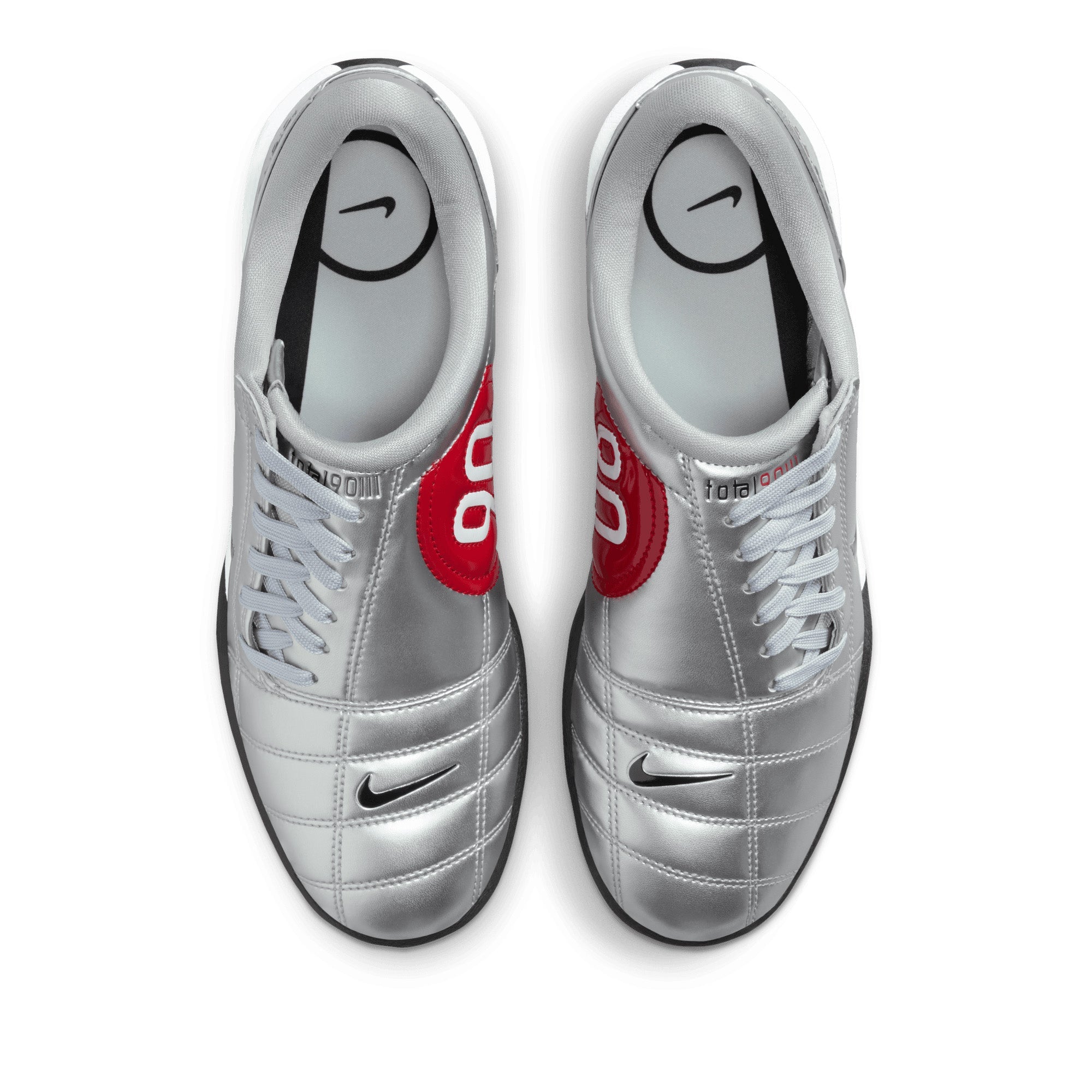 Women's Nike T90 - Metallic Silver/Black