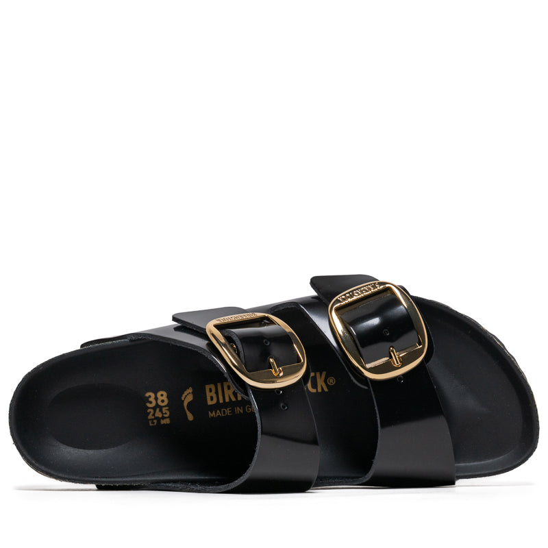 Women's Birkenstock Arizona Big Buckle Patent Leather - High Shine Black