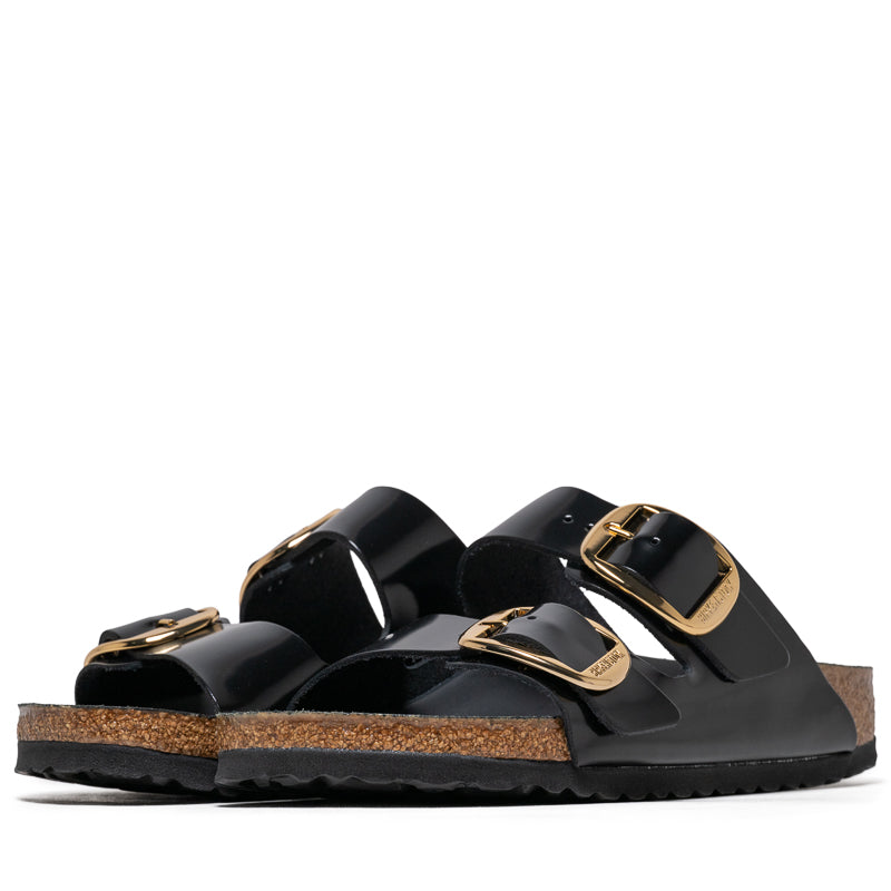 Women's Birkenstock Arizona Big Buckle Patent Leather - High Shine Black