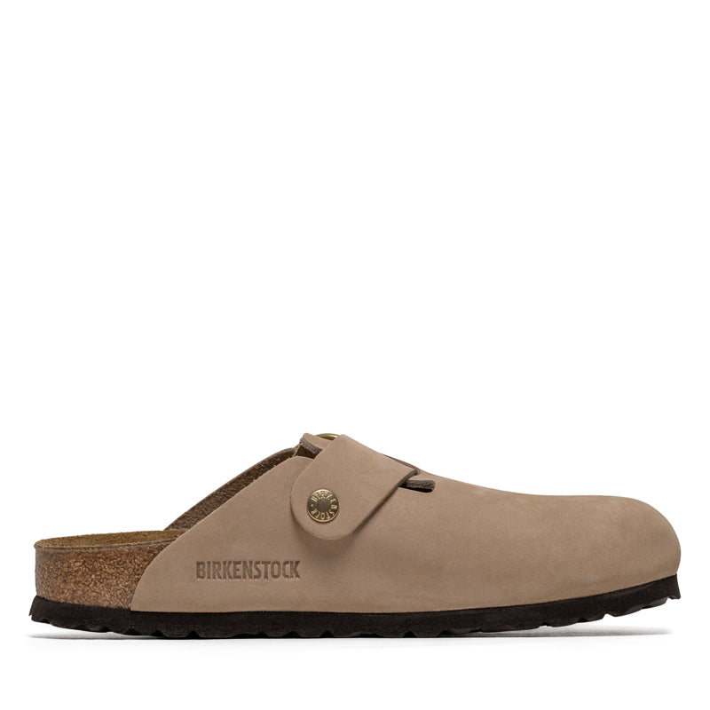 Women's Birkenstock Boston Big Buckle Nubuck - Sandcastle