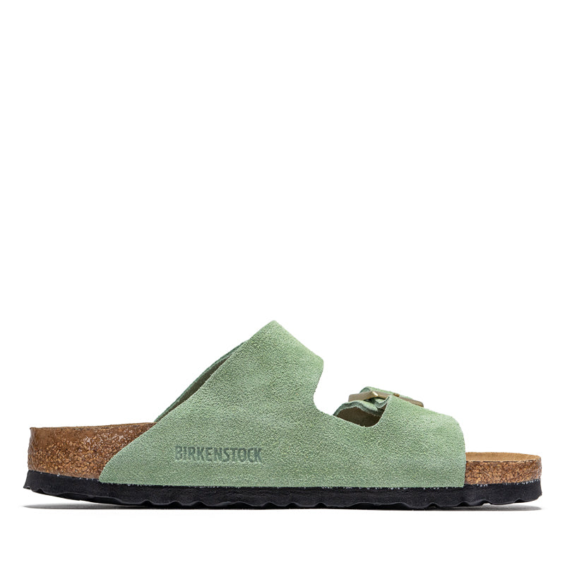Women's Birkenstock Arizona Soft Footbed Suede - Green Tea