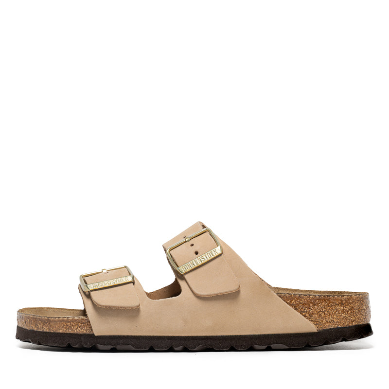 Women's Birkenstock Arizona Soft Footbed Nubuck - Sandcastle