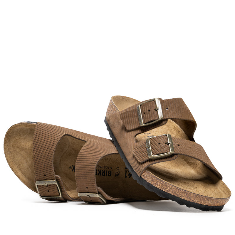 Birkenstock Arizona Suede Corduroy - Dark Tea