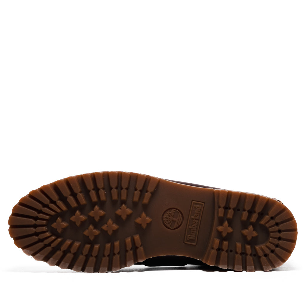 Timberland Authentic 3-Eye Lug Boat Shoe - Burgundy