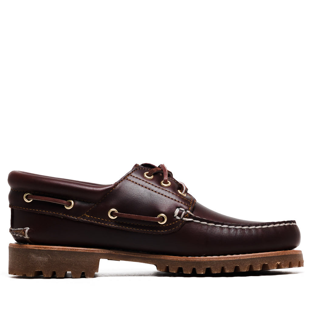 Timberland Authentic 3-Eye Lug Boat Shoe - Burgundy