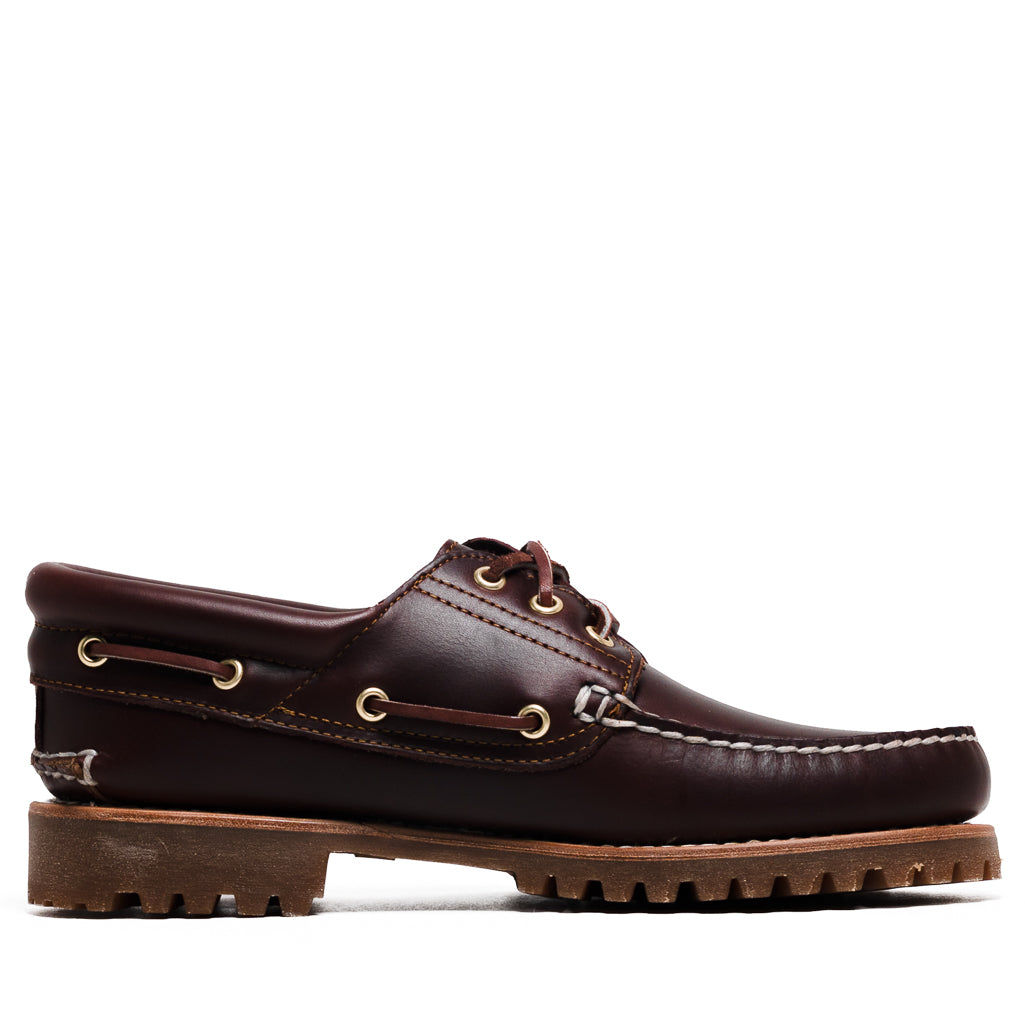 Timberland Authentic 3-Eye Lug Boat Shoe - Burgundy